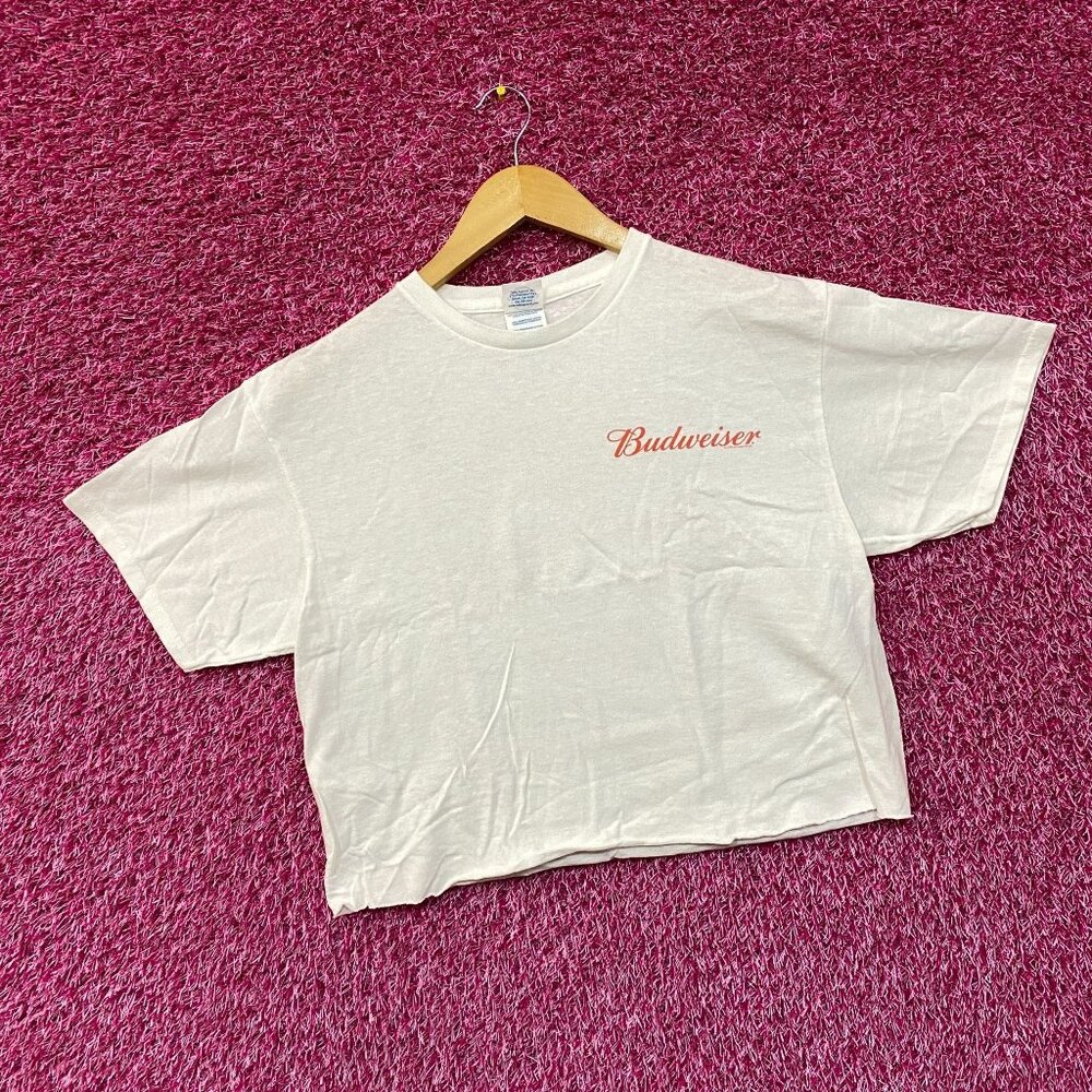World Renowned Budweiser King Of Beers Crop Top Promo T-Shirt Medium - Picture 4 of 5
